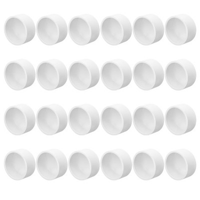 24Pcs SCH40 Pipe Caps 1 Inch Sturdy PVC End Protectors Furniture Grade