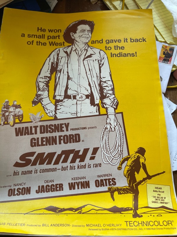 Walt Disney's Smith! Starring Glenn Ford Ad Pad