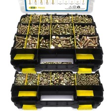 919 Pcs Grade 8.8 Metric Bolt Assortment, M4 M5 M6 M8 Heavy Duty Nuts Kit