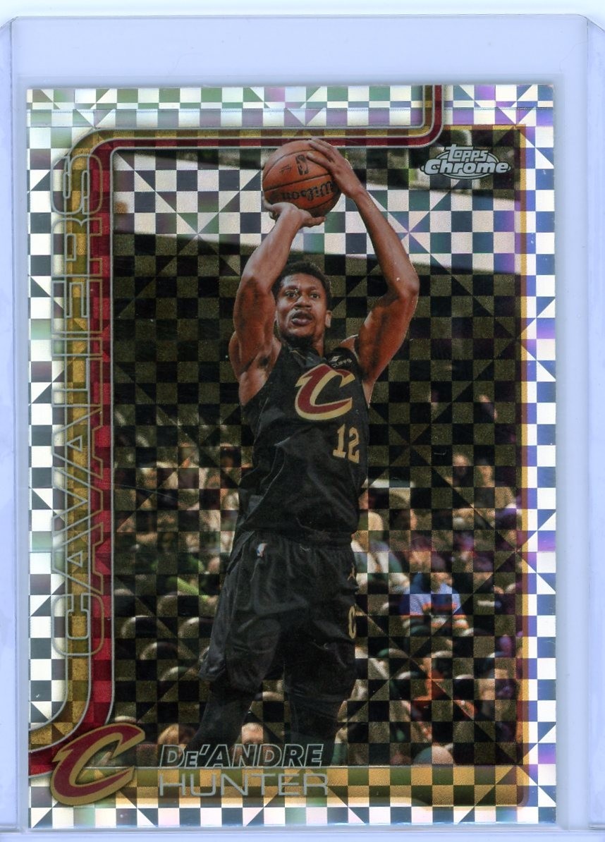 2025-26 Topps Chrome Update De'Andre Hunter #74 X-Fractor Refractor