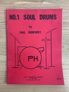 No. 1 Soul Drums Instructional Book Paul Humphrey Drumming Music Lesson c. 1970