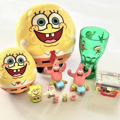 SpongeBob SquarePants Bundle 11 Items Mixed Lot Toys, Plushies 2000s Nickelodeon