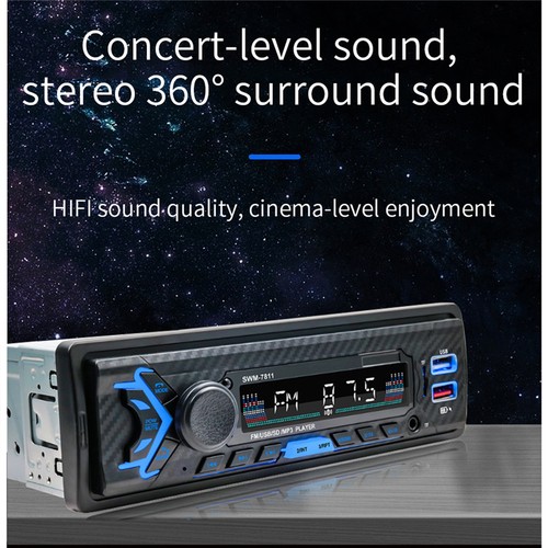 1pc Car Mounted Bluetooth Mp3 Player Radio Power Amplifier - Picture 4 of 11