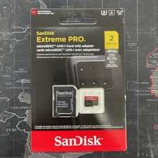 SanDisk Extreme Pro - Flash memory card (SD adapter included) - 2 TB BRAND NEW