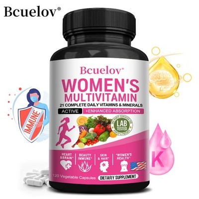 Women's multivitamin capsules 120pcs,Boosts Energy,Balance Women's Health