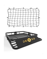 DEXSO 46" x 36" Universal Roof Rack Basket with Cargo Net, 200 Lbs Capacity R...