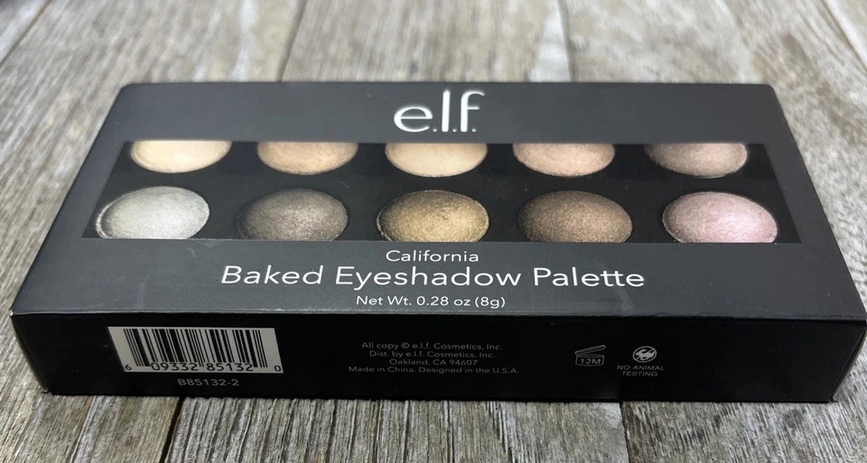 E.L.F. Baked Eyeshadow Palette #85132 CALIFORNIA ~ 10 Shades - Image 2 of 3
