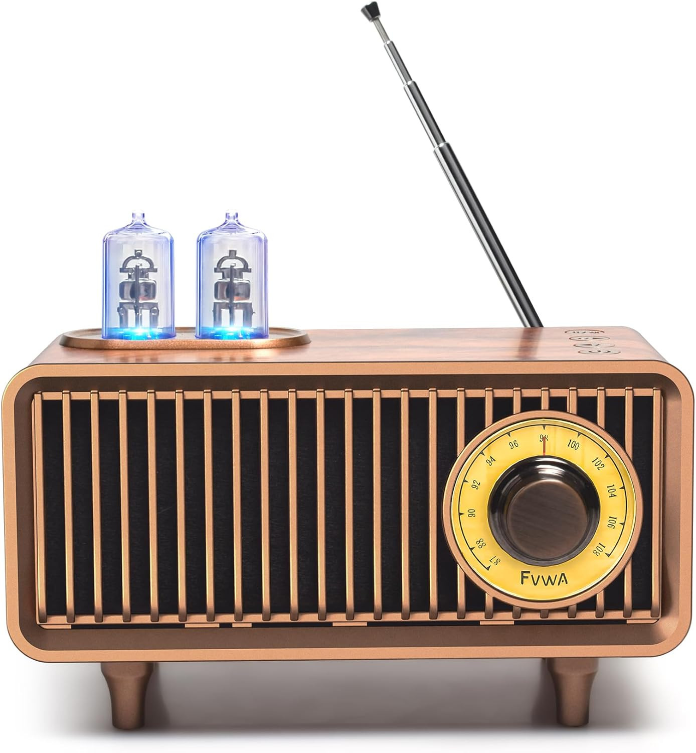 Regala un'Emozione: Radio Portatile Vintage in Legno con Bluetooth