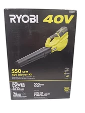 RYOBI 40V 550CFM (120MPH Blower Kit RY40LB01K (4Ah Battery & Charger)