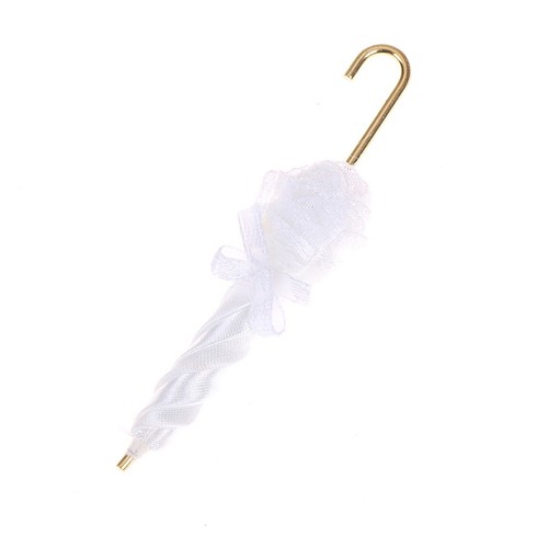 Parapluie miniature en dentelle pour maison de poupée 1:12 - Picture 16 of 16
