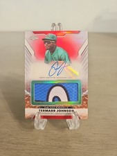 2025 Topps Chrome Pro Debut  Jumbo Autograph Relic Termarr Johnson Red 1/5