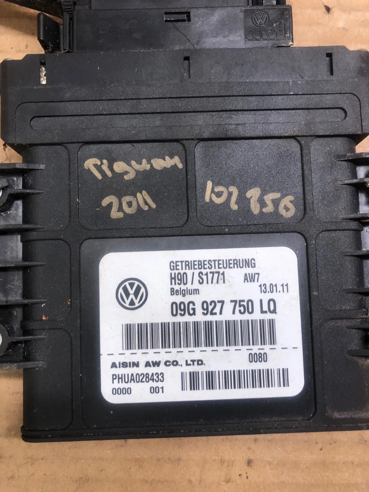 Módulo de control de transmisión Volkswagen Tiguan 2009-2012 TCM P/N 09G927750LQ Foto 2 de 3