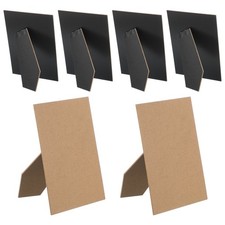 Easel Back Picture Frame Back Stand for 7" DIY Photo Board 6 Pcs  Black