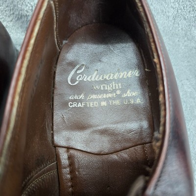 Cordwainer Wright Men\'s Arch Preserver Shoes Brown Oxford Leather SIze 11 Cordwainer Wright Men main image 3