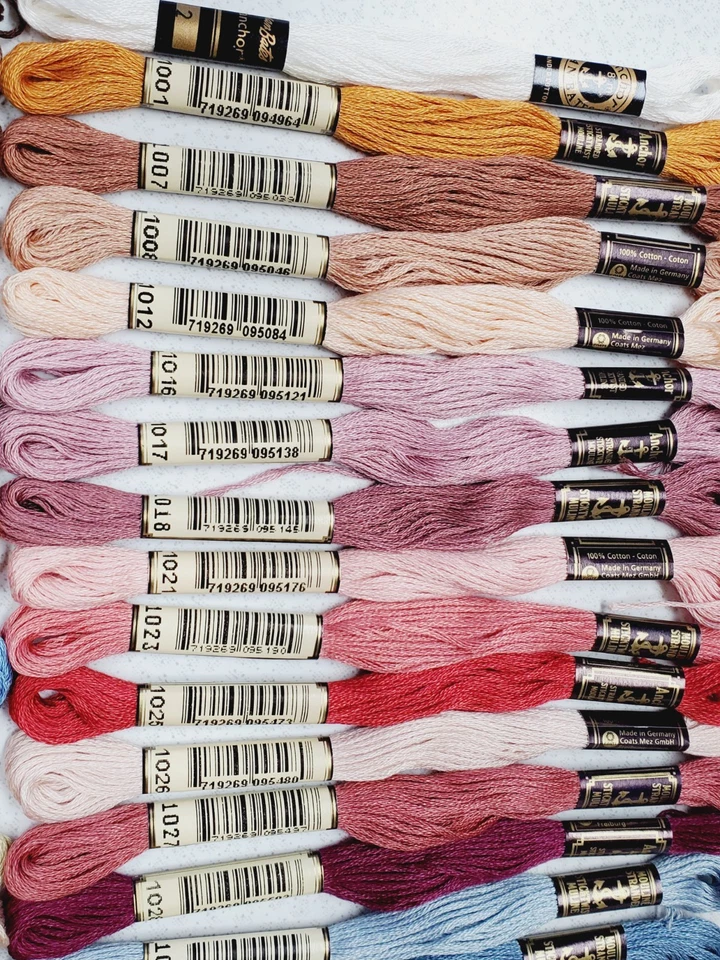 40 Anchor Embroidery Floss Lot of 40 Different Colors Full Skeins B - Image 2 of 4