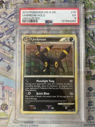 2010 Pokemon HGSS Undaunted Umbreon #10/90 GRADED PSA 5 *Swirl*