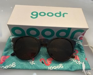 goodr Tortise Polarized Sunglasses for Men & Women in box 