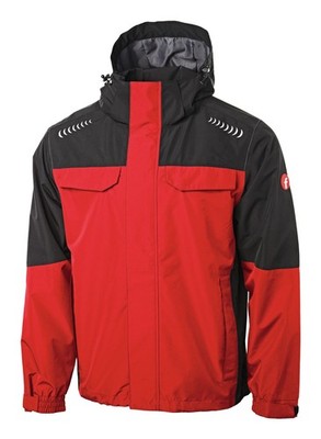 Fortis Elements Regenjacke Plus rot/schwarz Größe L