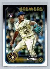 2024 Topps #310 Abner Uribe RC MLB Milwaukee Brewers