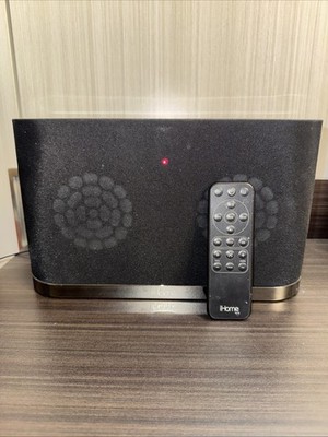 iHome Iw2 Airplay Wireless Stereo Speaker System IW2BC w charger cable + REMOTE