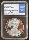 2019-W $1 SILVER AMERICAN EAGLE NGC PF70 First Day of Issue signed MOY : 06450