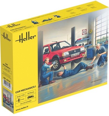 Eerel HE82755 1/24 Car Mechanic 1 Figure Set of 3 Plastic Model