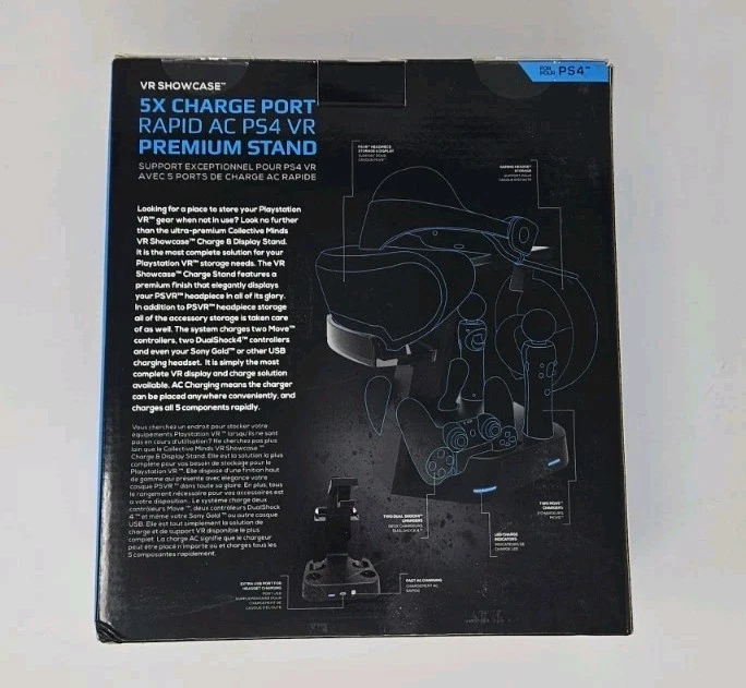 Collective Minds Showcase Rapid AC Charge And Display Stand For Sony PS4 VR Set - Image 2 of 4