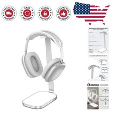 Sleek Desk Headphone Stand with Non-Slip Base for AirPods Max  Gaming Headsets