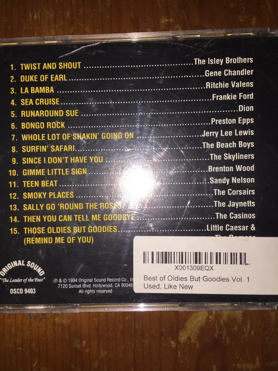 Best of Oldies But Goodies Volume 1 CD