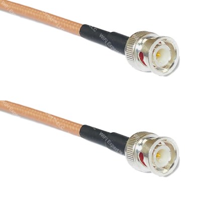 RG142 Silver BNC MALE to BNC MALE Coax RF Cable USA Lot