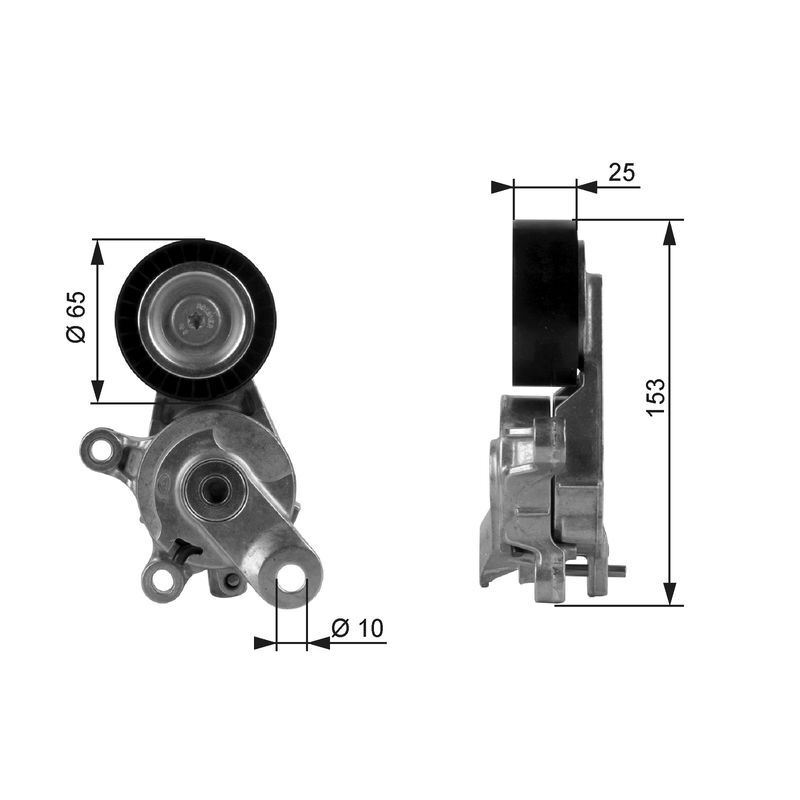 GATES-OE T38209 Belt Tensioner, V-ribbed belt for AUDI,SEAT,SKODA,VW - Image 31