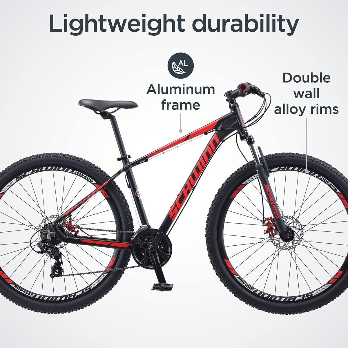 Schwinn Bonafide Mens Mountain Bike, Front Suspension, 24 Schwinn Bonafide Mens Mountain Bike, Front Suspension, 24