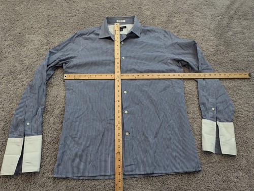 Banana Republic Dress Shirt Mens Extra Large French Cuff Slim Fit 100% Cotton - Picture 5 of 10