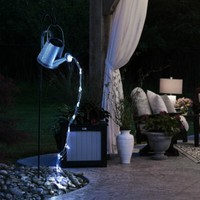 AußEn Gartenlampe Steckleuchte Led Solar GießKanne HäNgend Stecklampe Solarlampe