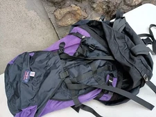 Vintage Tough Traveler Internal Frame Pack Backpack Rucksack USA Made Purple