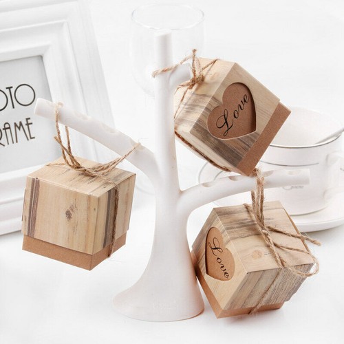 50pcs Kraft Papier Süßigkeiten Schokolade Geschenk Boxen Hochzeit Party Gunst - Bild 4 von 4