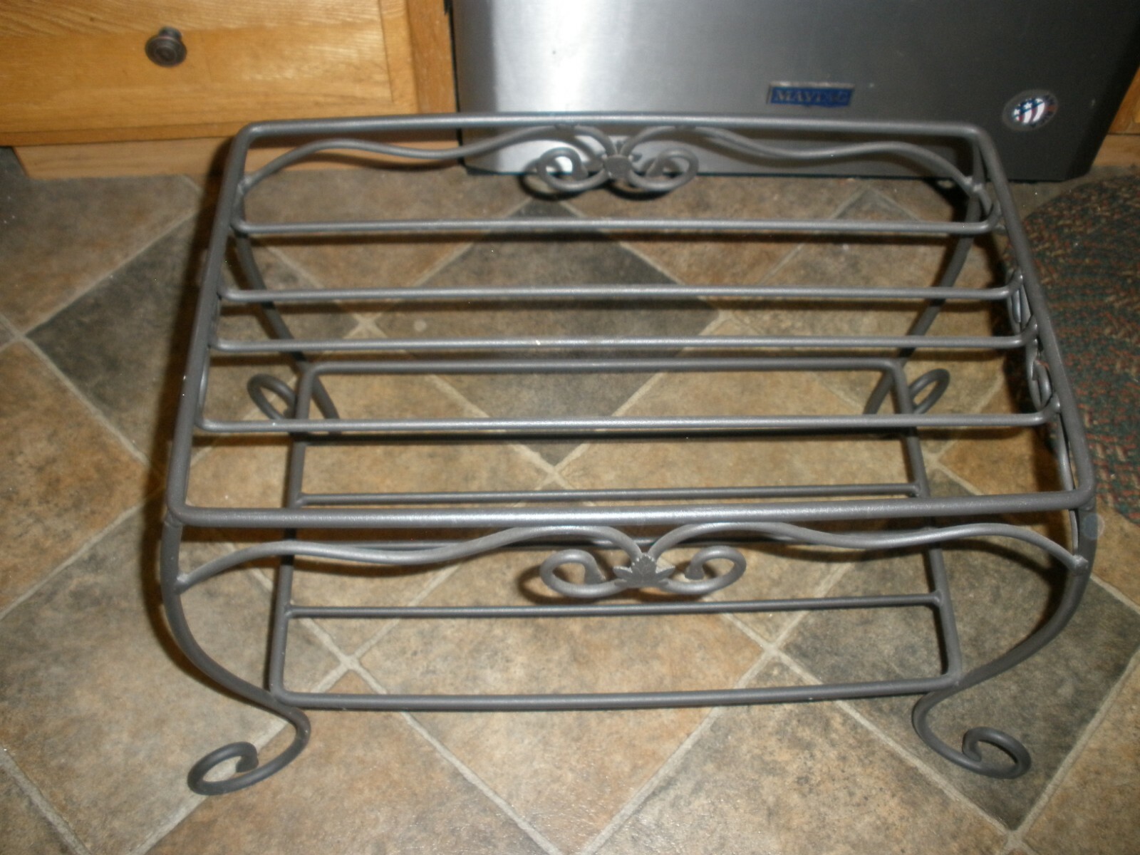 ULTRA RARE Longaberger Wrought Iron Hope Chest Side Table Stand eBay