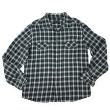 Field  Stream Flannel Shirt Men's Size XL Cotton Plaid Button Up Long Sleeve