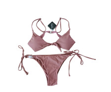 ZAFUL Forever Young 2 Piece Swimsuit Womens Size LARGE / 8 US Bikini 2 pcs NEW