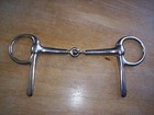 Used Stainless Half Spoon Cheek Snaffle Bit  Jointed Rotating 5" Mouth  — photo 2