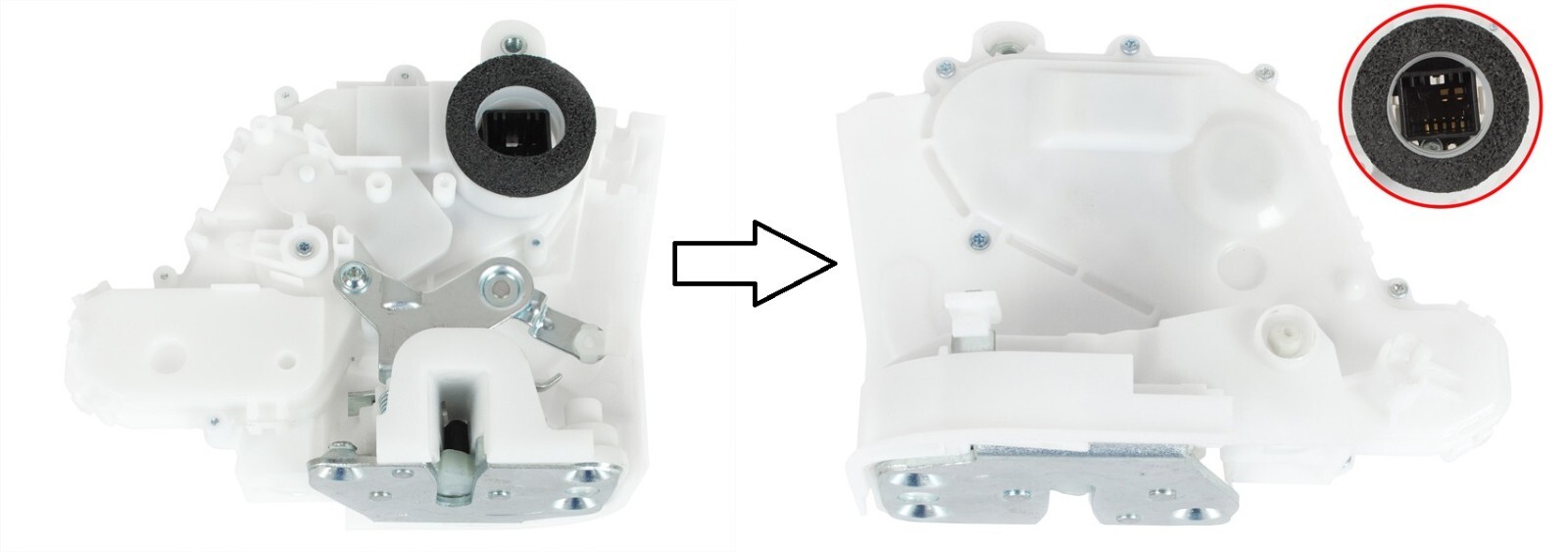 Serrure de porte avant droite pour Honda CR-V III 2006-2012 | Mécanisme centralisé 6 broches