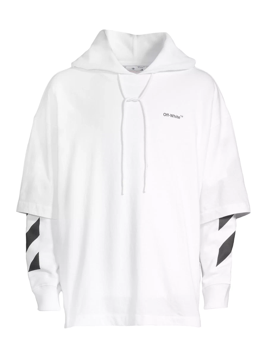 Off white outlet double tee hoodie
