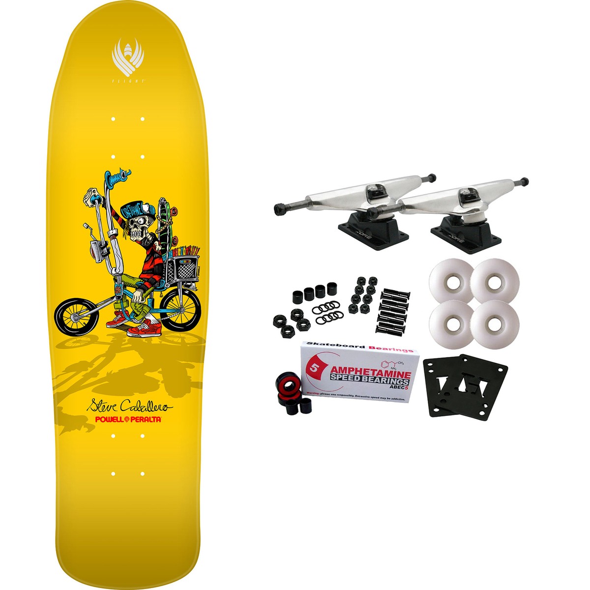 Powell Peralta Skateboard Complete Flight Caballero Chopper Bike x 