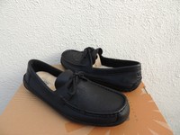Ugg Marlowe Black Elk Leather/ Sheepskin Twinsole Loafers, Us 10/ Eur 43 Ugg Marlowe Black Elk Leather/ Sheepskin Twinsole Loafers, Us 10/ Eur 43