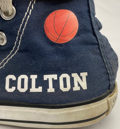 CONVERSE CLASSIC ALL STARS BLUE CANVAS SHOES UNISEX Infant SIZE 6 BASKETBALL - Picture 5 of 9