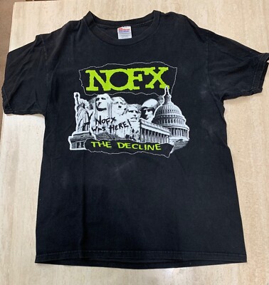 野村訓市着 ヴィンテージ　NOFX “The Decline” tシャツ［L］ 古着Tシャツ】音楽 NOFX 