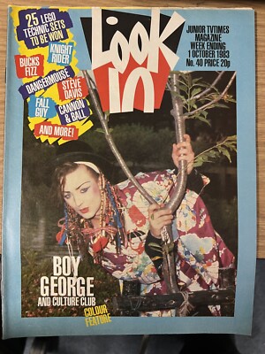 LOOK IN COMIC 40 1983 DANGER MOUSE CANNON & BALL  Fall guy Bucks Fizz Culture Cl