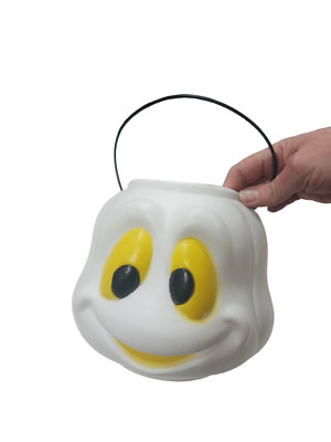 Vintage Halloween blow mold candy bucket 1978