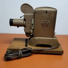 AMPRO DUAL SLIDE PROJECTOR MODEL 30 D WITH CARRYING CASE VINTAGE