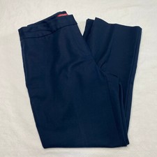 Charter Club Petite Pants sz 6P Blue Straight Minimalist Dark Academia